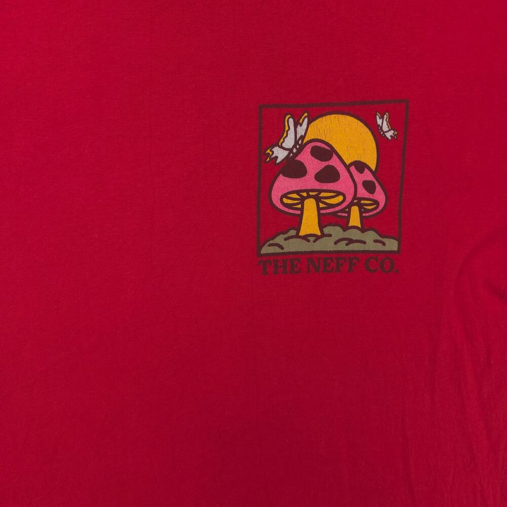 Neff Savages Graphic Casual Short Sleeve T Shirt Mens Size Large L Red - Picture 4 of 9